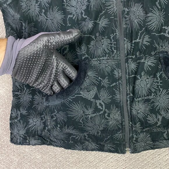 Columbia Reversible Vest Women's 2X Black Corduroy Fleece Full Zip - Picture 4 of 15